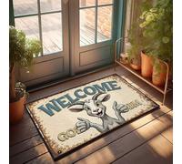 Outdoor Front Door Rug Welcome To Goatsville: A Friendly Farm Adventure! Doormat Outdoor Rug Waterproof Funny Bedroom Decor(40X60CM)