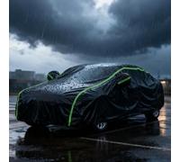 Outdoor Full Car Cover Custom Fit for Audi A4 Avant All Weather Waterproof Car Covers for Automobiles Oxford Cloth Full Exterior Cover Wind Snow Dust Indoor Car Cover With Reflective Strips-Black