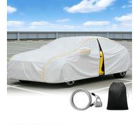 Outdoor Full Car Cover for Toyota Progres 1998-2007 丨Car Cover Automobiles Snow Rain UV Resistant for All Seasons + Driver Door Zipper & anti-theft combination lock