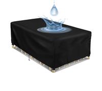 Outdoor Furniture Covers Waterproof, Rattan Garden Furniture Covers, 420D, Ripproof, Dust-Proof, Patio Furniture Covers for Outside Large Cover for Rattan Furniture, Black 220x200x72cm/LxWxH