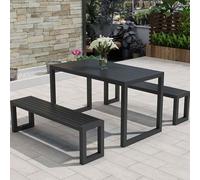 Outdoor Furniture Set - Waterproof Table and Chairs with Durable Frame for Balcony, Garden, Patio