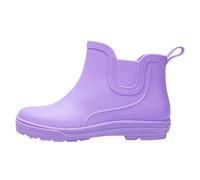 Outdoor Galoshes Hiking Boots Easy to Clean Kitchen Western Boots Walk with the Dog Wellington Boots Lightweight Ankle Boots Rain Boots Waterproof Outdoor Work Shoes, purple, 4 UK