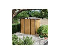 Outdoor Galvanized Steel Tawny Storage Shed Living and Home Tan One Size