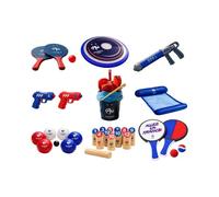 Outdoor Games and Summer Leisure Collection: Beach Bucket Set with Shovel Rake and 2 Starfish Moulds
