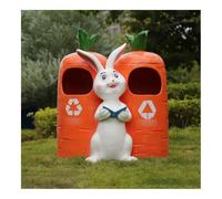 Outdoor Garbage Can Bunny Trash Can -Cartoon cute fruit bin, suitable for both home and scenic area