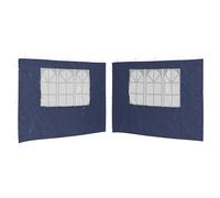 Garden Furniture Set Partytent Sidewall 2 pcs with Window PE Blue