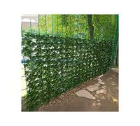 Outdoor Garden Artificial Faux Ivy Privacy Fence, Hedge Leaf Wall Screen, Polyester Sheet Balcony Decorative Protective Screen With 50 Cable Ties (Color: Green, Size: 1.5x4m)(1.5x8m)