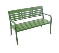 Outdoor Garden Bench for 2 AllSeason Patio Seating Memorial Bench Green Color Perfect for Garden Porch and Park Use