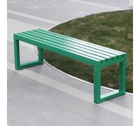 Outdoor Garden Bench - Galvanized Steel Pipe Stool for Stability - Perfect for Porches Terraces Lawns Balconies Backyards & Indoors (Green 59in)