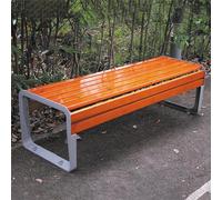 Outdoor Garden Bench, Hardwood Cast Iron Love Seater, Perfect for Backyard, Deck, Lawn, Poolside, Comfortably Seats 3 People