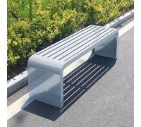 Outdoor Garden Bench, Heavy-Duty Metal All-Weather Park Bench for Patio, Balcony, Porch, and Park, Supports Up to 660lbs