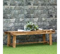 OutSunny Garden Stool Fir Wood Brown 380 x 350 mm