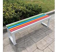 Outdoor Garden Bench, Weatherproof Metal Park Bench for Patio, Lawn, and Yard, Durable Cast Iron Furniture