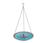 Outdoor Garden Bird Bath Fountain Feeder Hanging Type ABS Water Circulation Systems Squirrels Friendly Design Wildlife Attractor Garden Fountain Feeder