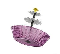 Outdoor Garden Bird Bath Fountain with Flowing Water Feature, Hanging or Non-Hanging Design for Attracting Wildlife to Yard, Patio and Balcony Decor(non-suspended type)