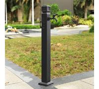 Outdoor Garden Column Freestanding Antifreeze Faucet, 304 Stainless Steel Outdoor Hydration Source, Vertical Water Tap Post for Farm Pasture Backyard Irrigation Washing(Height: 60cm/23.6in)
