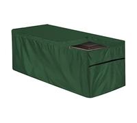 Outdoor Garden Deck Box Cover Waterproof Protective Patio Storage Container with Zipper Green (Size:157x76x71 cm)