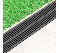 Outdoor Garden Drainage Channel Cover Plate, Plastic Grates for Gully Drainage, Patio Footpath Sewer Covers, Leaf Fall Stopper, 50x20x3cm (19.5x7.8x1.17in)
