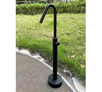 Outdoor Garden Faucet Post, Stainless Steel Freestanding Hose Bib with Anti-Freeze Insulation, Bottom/Side Inlet for Yard Lawn Patio