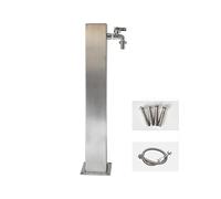 Outdoor Garden Faucet Stainless Steel 304 Anti-Freeze Water Tap with Free-Standing Design Ideal for Washing and Irrigating (8 x 61 cm / 3.1 x 24 inches)