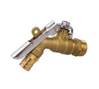 Outdoor Garden Faucet with Lock Bib Cock 1/2" Brass Thread Water Tap Lockable Faucet Single Hole