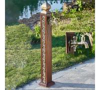 Outdoor Garden Faucet with Vertical Water Column Freeze-Resistant Ground Tap for Efficient Watering Dual Faucet Design for Garden and Patio Use