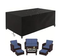 Outdoor Garden Furniture Cover Oxford Fabric 200x140x120cm 420D Waterproof UV Resistant Windproof Protects Against Cold & RainPatio Sofa Protector