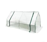Outdoor Garden Greenhouse Reinforced Cover 120x60x60cm Grow Tunnel with Mesh Grid for Plant Protection Easy Access White Plant Protection Cover