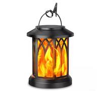 Outdoor Garden Hanging Solar Lights, Solar Flame Lamps, Flame Garden Light, Festive Lights,Waterproof Automatic, 13.3X13.3X16cm