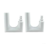 Outdoor Garden Hose Holder and Swimming Pool Hose Hook, Duty Plastic Wall Mount Bracket for Water Supply Nozzle Storage, Anti- Hose Organizer Clip(White)