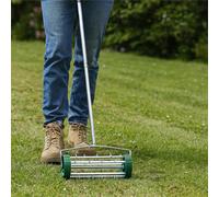 Outdoor Garden Lawn Aerator Spike Soil Roller Gardening Tool Grass Rolling Steel