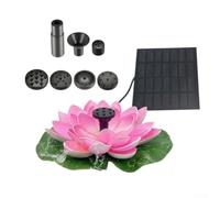 Outdoor Garden Lotus Fountain 16cm for Pond | Solar powered operation, no electricity needed, garden decor, 16cm compact size, pink or green options