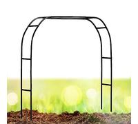 Outdoor Garden Metal Arbor Arch for Weddings & Parties Climbing Plants & Flower Decoration 280cm x 220cm Black - Perfect for Grape Vines & Outdoor Events