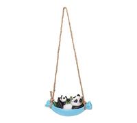 Outdoor Garden Panda Statue, Hanging Animal Statue, Cute Resin Garden Statue, Artificial Panda Decoration for Courtyard Terrace Patio Lawn Trees Fence