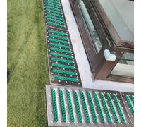 Outdoor Garden Patio Drainage Grate - Metal Storm Floor Drain Trench Cover for Efficient Water Management, Decorative Yard & Garage Drainage Solution, Heavy-Duty Design