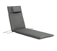 Outdoor Garden Patio Folding High Back Chair Cushion Replacement Seat Pad - Grey