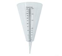 Outdoor Garden Rain Gauge with Cone Shape and Transparent Design, Measures Water Levels Accurately in Inches and Millimeters for Environmental Monitoring