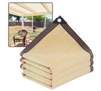 Outdoor Garden Shade Cloth 5x5m (16x16ft) Patio Shade Netting with Grommets 90% UV Protection for Pergolas Greenhouses Plants and Patio Use