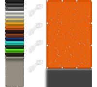Outdoor Garden Shade Sail 7.5x9.5m - 98% UV Protection Durable Polyester Includes 4 Ties Ideal for Patio Balcony & Flower Beds - Vibrant Color Canopy