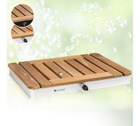 Outdoor Garden Shower Floor Shower Camping Aluminium Outdoor Bathroom Teak Wood