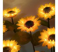 Outdoor Garden Solar Lights Multi-Color Changing LED Flower Stake Light Landscape Decorative Lawn Yard Lamp for Garden Patio Backyard