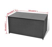 Outdoor Garden Storage Box Utility Chest Cushion Shed Waterproof Outdoor Patio