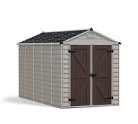 Outdoor Garden Storage Shed 6x12 ft SkyLight Polycarbonate Aluminium Frame