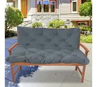 Outdoor Garden Swing Bench Cushion Pad Waterproof Replacement Seat Mat for 2 or 3 Seater with Backrest Perfect for Patio Indoor & Outdoor Furniture
