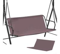 Outdoor Garden Swing Seat Cover Waterproof and UV Resistant Made from 600D Oxford Fabric with Windproof Fit for Two Seater Swings (coffee)