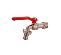 Outdoor Garden Tap 1/2‘’ 3/4'' Faucet in The Courtyard Watering Cracked for Gardens Household Industry(4-Point Skin DN15)