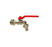 Outdoor Garden Tap 1/2‘’ 3/4'' Faucet in The Courtyard Watering Cracked for Gardens Household Industry(6-Point Skin DN20)