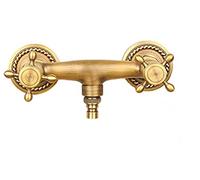 Outdoor Garden tap, 1/2" Garden tap, Washing Machine Faucet, Wall Mounted Solid Brass Mixer Tap, Well Engineered Product 1/2 inch Robust Outdoor tap, Antique Brass Finish