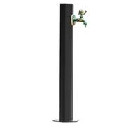 Outdoor Garden Water Column Faucet Stainless Steel Self-Supporting Fire Hydrant Anti-Freezing Water Dispenser for Irrigation/Washing (Black 7 20.5 X 86 cm)