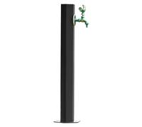 Outdoor Garden Water Column Faucet Stainless Steel Self-Supporting Fire Hydrant for Irrigation & Washing Black (10 20.5 X 50 cm) - Durable & Stylish Design